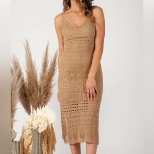 Crochet Lucca midi dress size small
